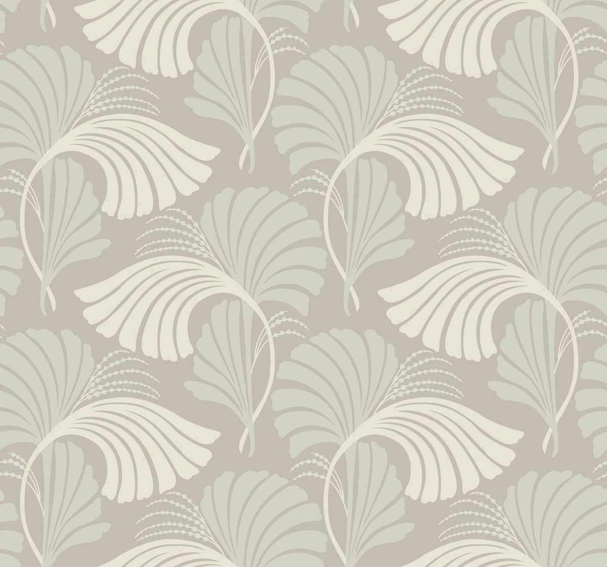 DT5135 Dancing Leaves Neutral After Eight Wallpaper by York Wallcoverings