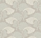 Dancing Leaves Neutral After Eight Wallpaper by York Wallcoverings