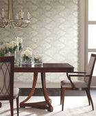 DT5135 Dancing Leaves Neutral After Eight Wallpaper by York Wallcoverings