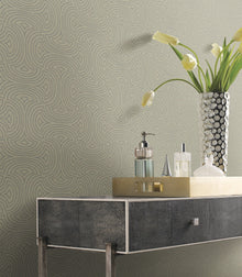 DT5141 Hourglass Tan After Eight Wallpaper by York Wallcoverings