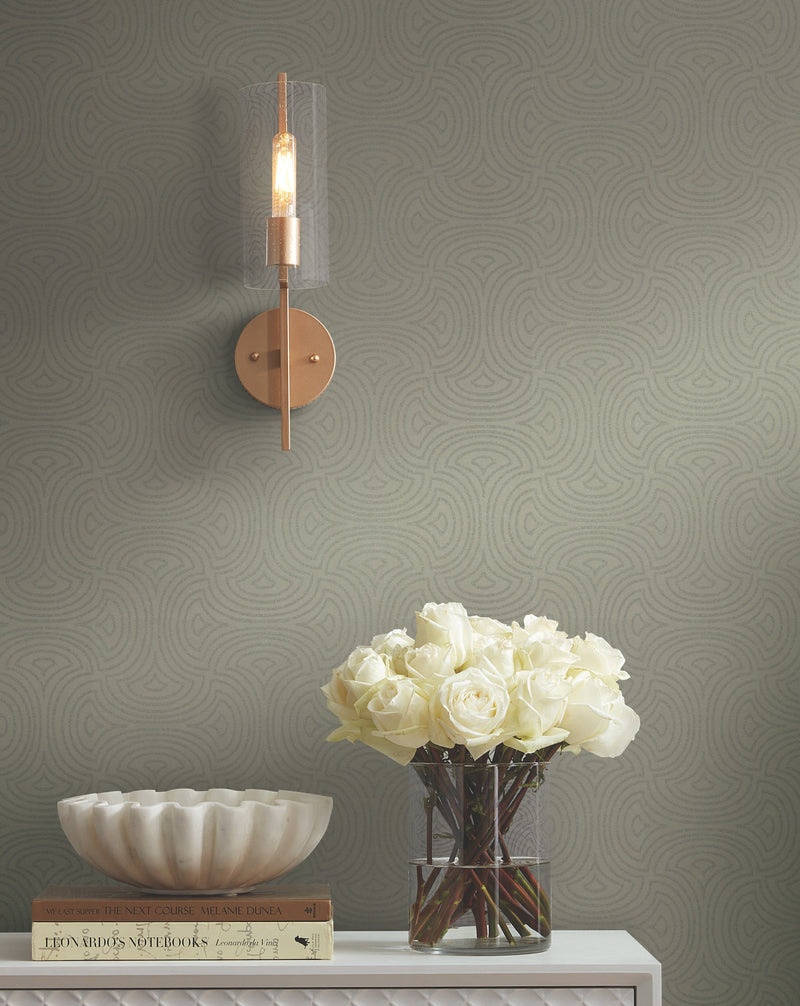 DT5141 Hourglass Tan After Eight Wallpaper by York Wallcoverings