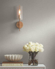 DT5142 Hourglass White After Eight Wallpaper by York Wallcoverings