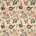 DVIPRO205 Roslyn Country House Teal/Cherry Fabric by Sanderson
