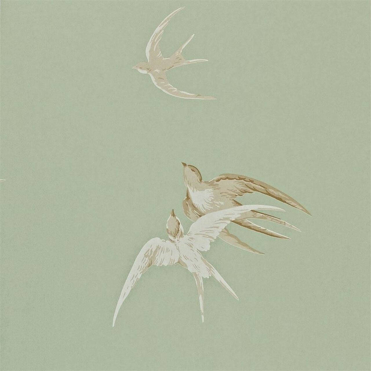 DVIWSW102 Swallows One Sixty Wallpaper By Sanderson