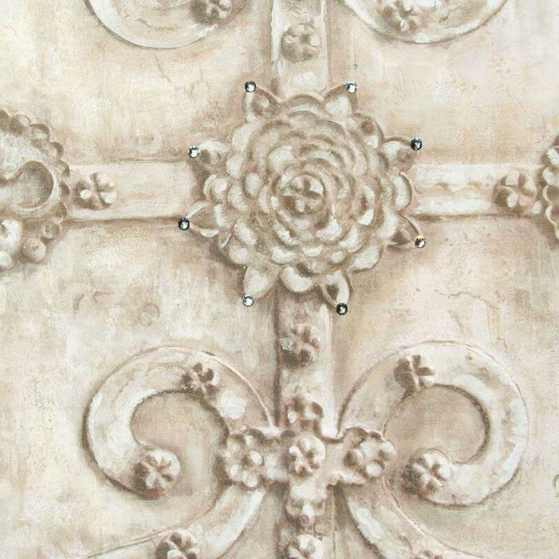 DW1587/02/001215 Iron Scroll Vintage Wallpaper by Kandola