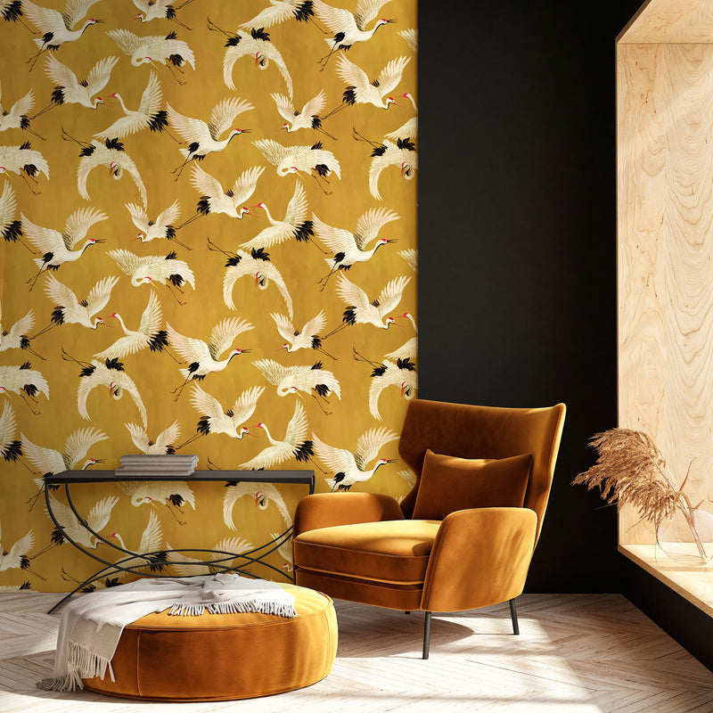 DW2020 Cranes Designer Walls Wallpaper By Galerie