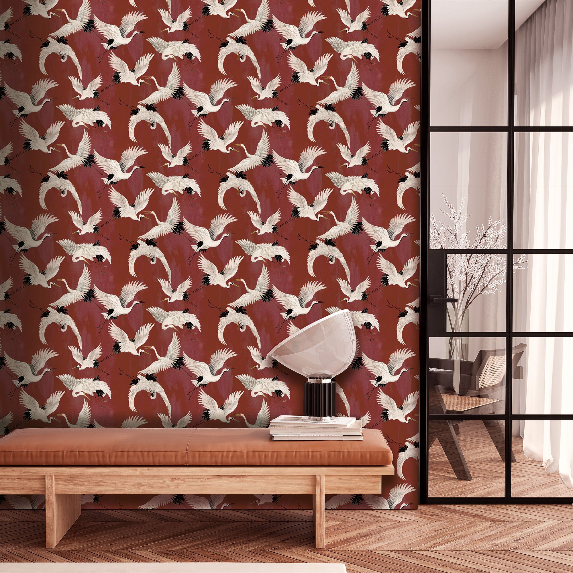 DW2021 Cranes Designer Walls Wallpaper By Galerie