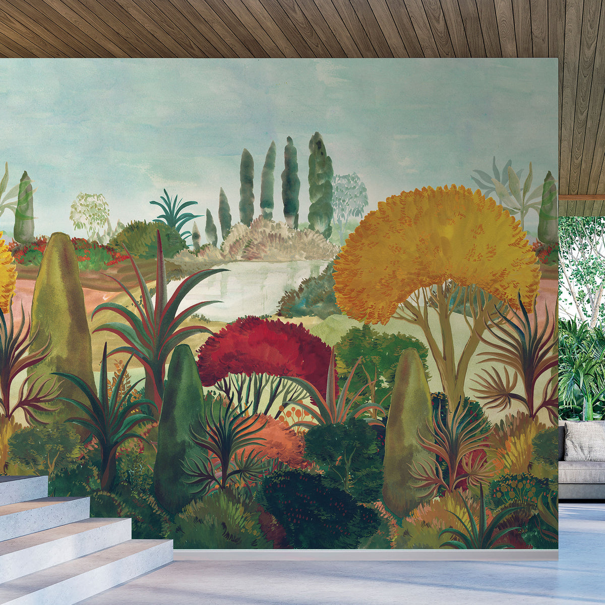 Botanical Landscape Designer Walls Mural By Galerie