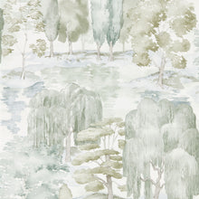 216283 Waterperry Curios Willow/Olive Wallpaper by Sanderson