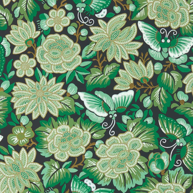 217117 ( DWAW217117 ) Amara Butterfly Water Garden Wallpaper by Sanderson