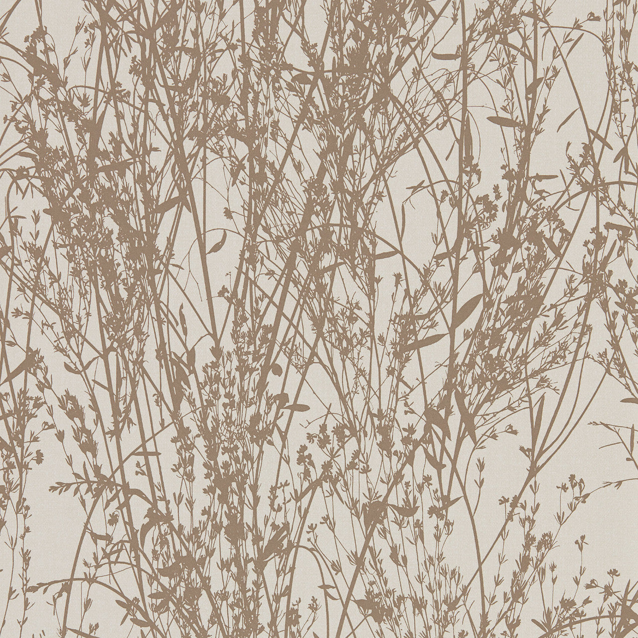 215693 Meadow Canvas Country Woodland Gilver and Linen Wallpaper by Sanderson