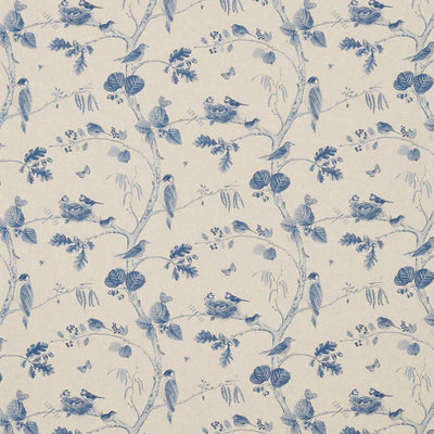 Woodland Chorus Arboretum Indigo Multi Fabric by Sanderson