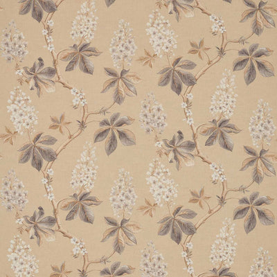 Chestnut Tree Wheat/Pebble Fabric by Sanderson