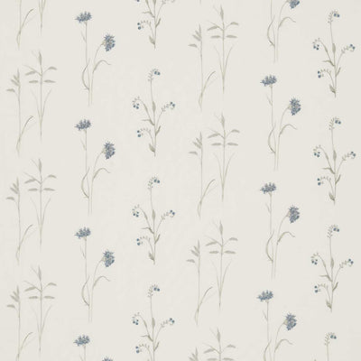 Meadow Grasses Cobalt/Chalk Fabric by Sanderson