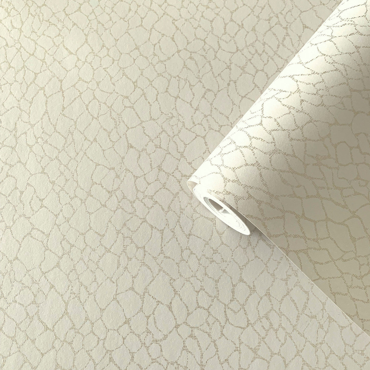 DWP0232-01 Webbing Boutique Metallic Cream Wallpaper by Galerie