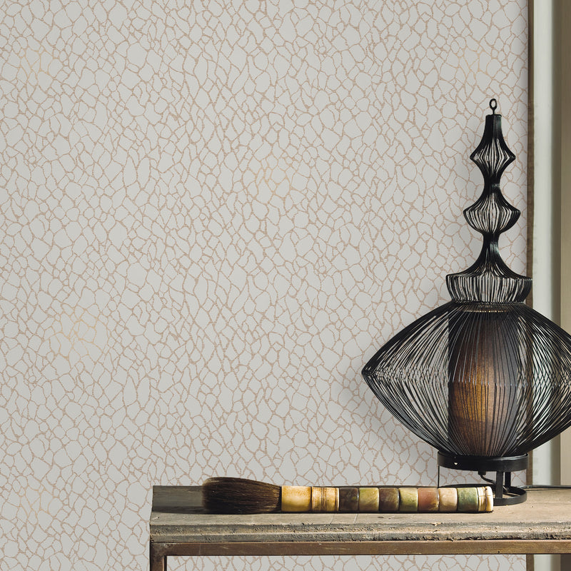 DWP0232-02 Webbing Boutique Metallic Beige Wallpaper by Galerie