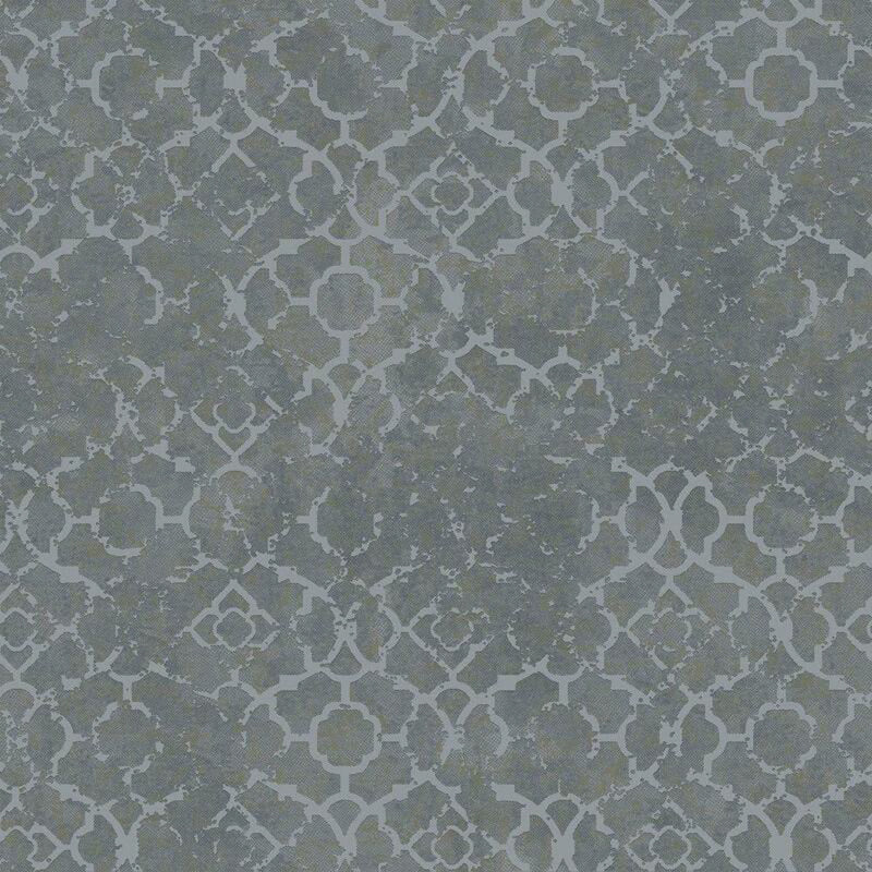 DWP0246-02 Aged Quartrefoil Emporium Wallpaper by Galerie