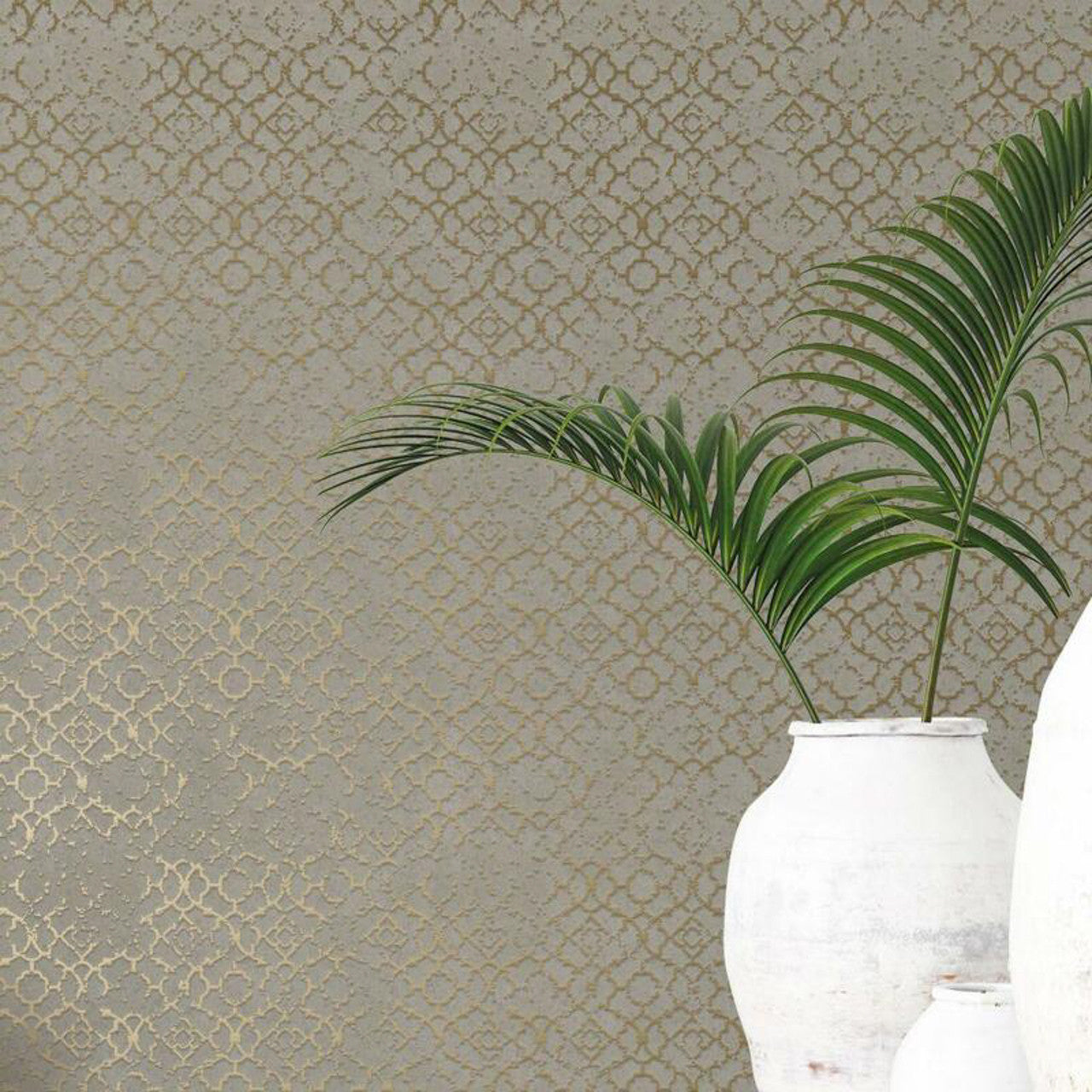 DWP0246-06 Aged Quartrefoil Emporium Wallpaper by Galerie