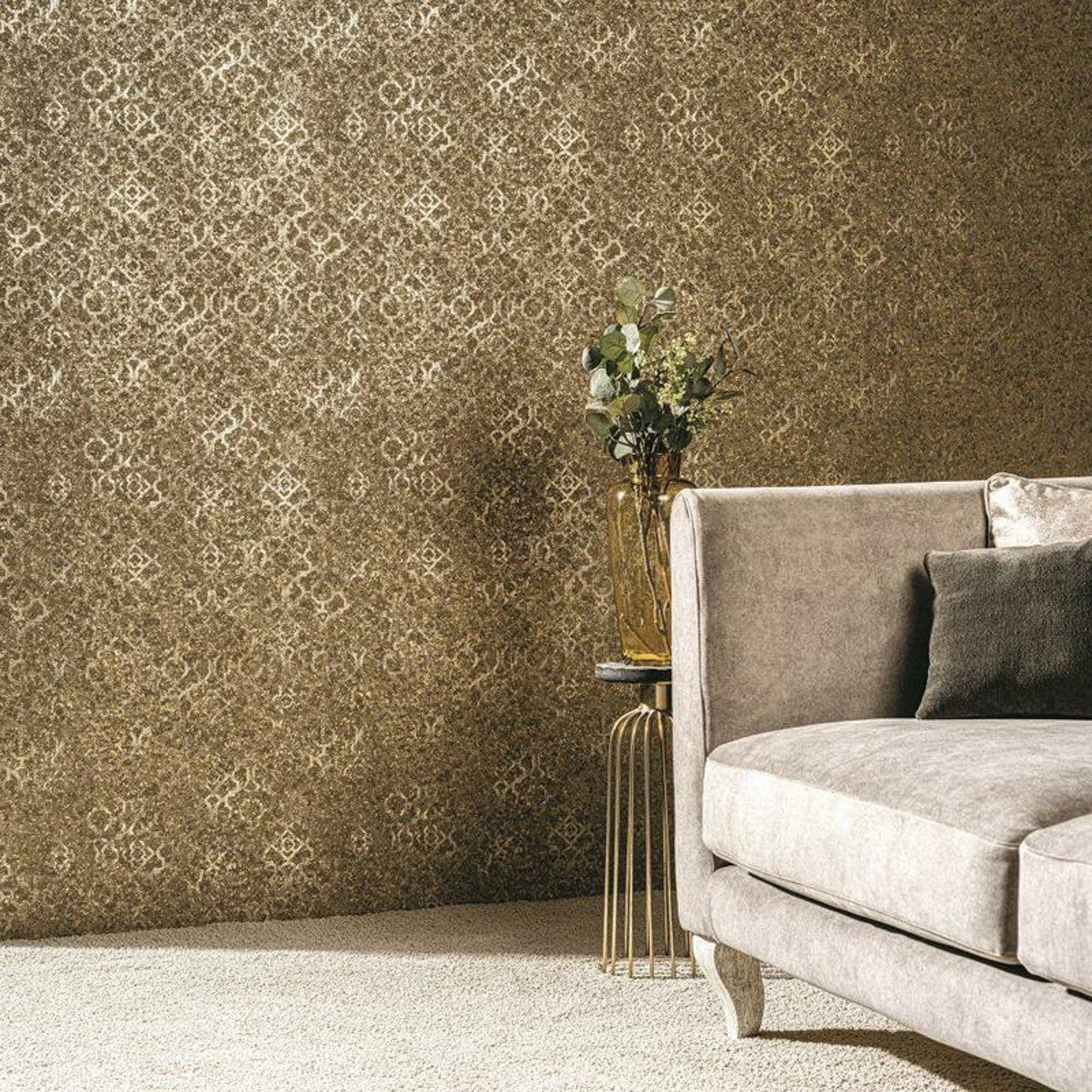 DWP0246-07 Aged Quartrefoil Emporium Wallpaper by Galerie