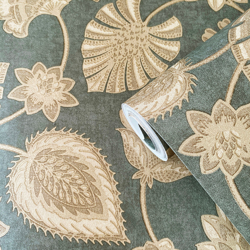 DWP0351-01 Flower Fan Elegance Wallpaper By Galerie