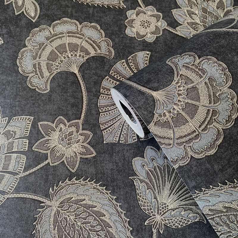 DWP0351-06 Flower Fan Elegance Wallpaper By Galerie