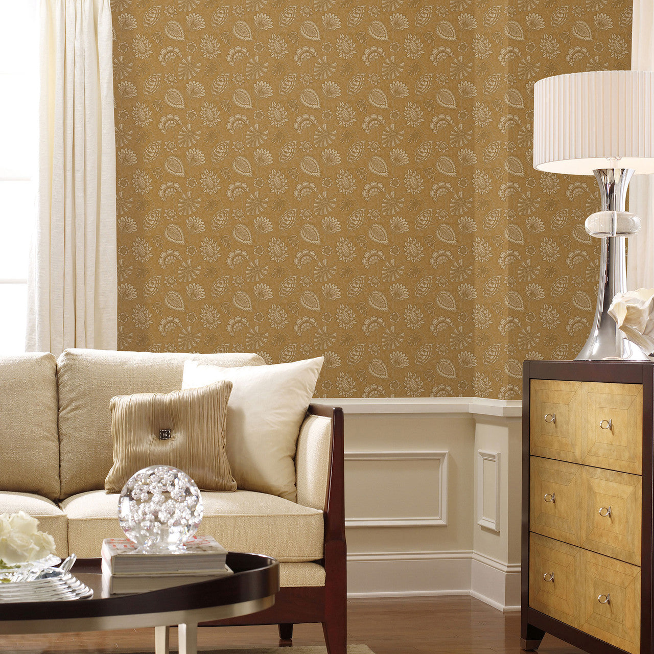 DWP0351-07 Flower Fan Elegance Wallpaper By Galerie