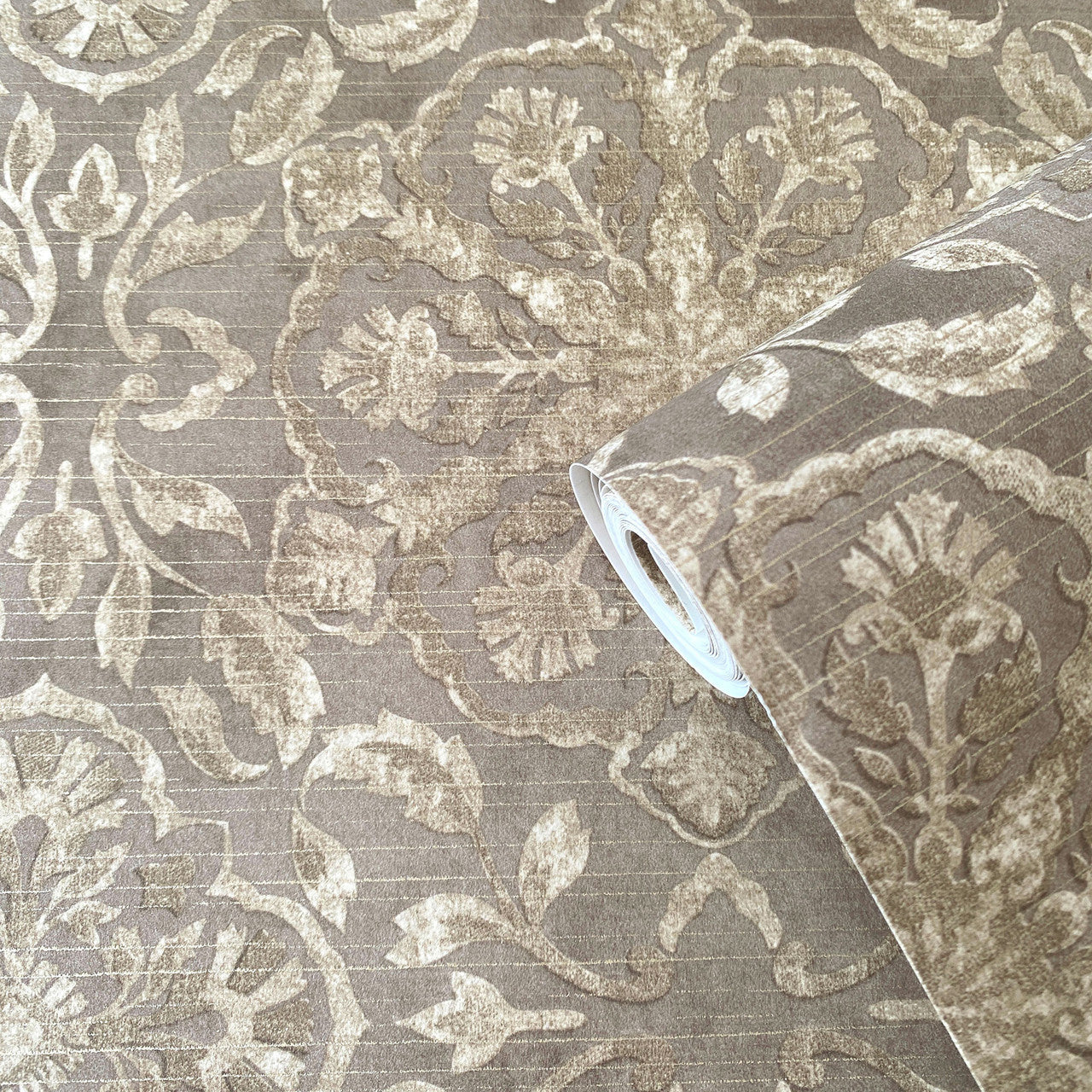 DWP0353-02 Floral Stripe Elegance Wallpaper By Galerie