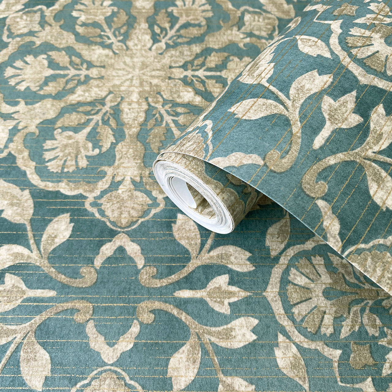 DWP0353-05 Floral Stripe Elegance Wallpaper By Galerie