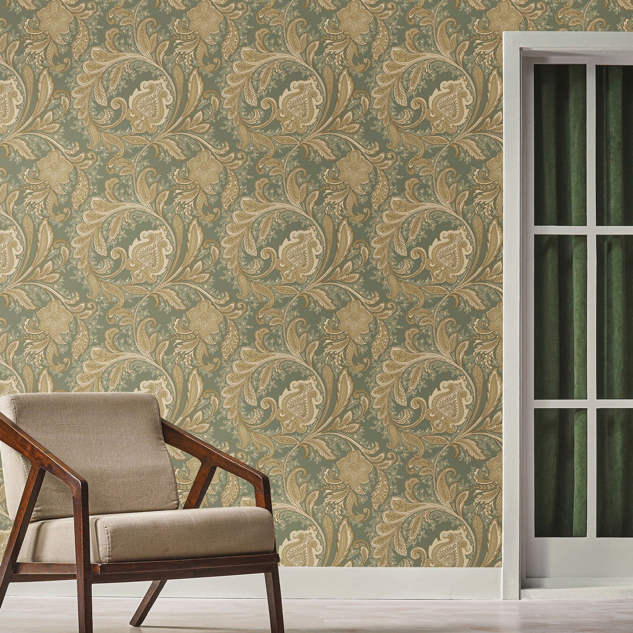 DWP0355-01 Paisley Elegance Wallpaper By Galerie