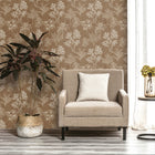 DWP0361-02 Floating Foliage Zen Beige Wallpaper By Galerie