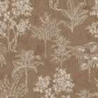 DWP0361-02 Floating Foliage Zen Beige Wallpaper By Galerie