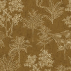 DWP0361-04 Floating Foliage Zen Gold Wallpaper By Galerie