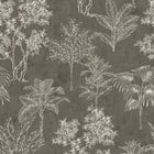 DWP0361-05 Floating Foliage Zen Silver Grey Wallpaper By Galerie
