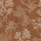 DWP0361-07 Floating Foliage Zen Orange Wallpaper By Galerie