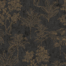 DWP0361-08 Floating Foliage Zen Rose Gold Wallpaper By Galerie