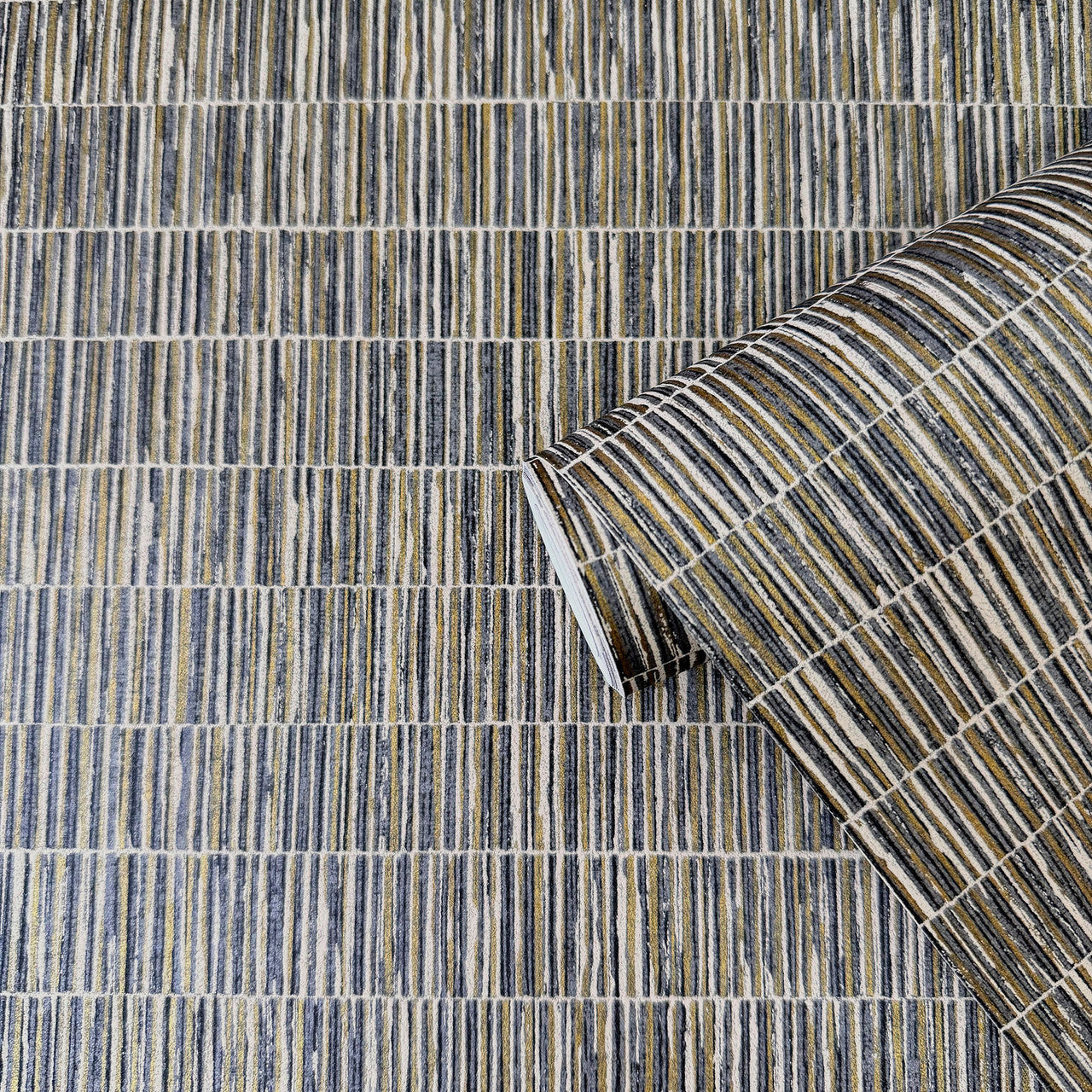 DWP0362-05 Bamboo Screen Zen Silver Grey Wallpaper By Galerie