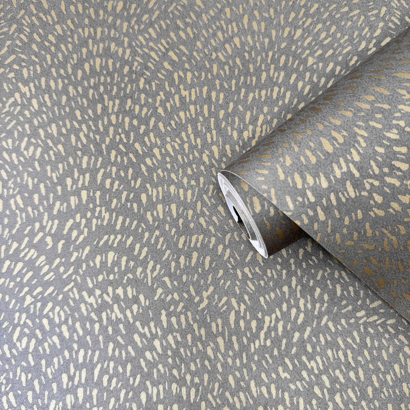 DWP0363-05 Fan Fleck Zen Gold Wallpaper By Galerie