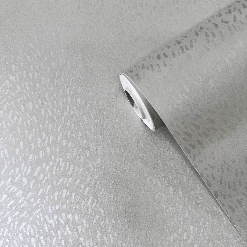 DWP0363-06 Fan Fleck Zen Silver Grey Wallpaper By Galerie