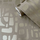 DWP0364-01 Chunky Geo Zen Gold Wallpaper By Galerie