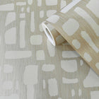 DWP0364-02 Chunky Geo Zen Cream Wallpaper By Galerie
