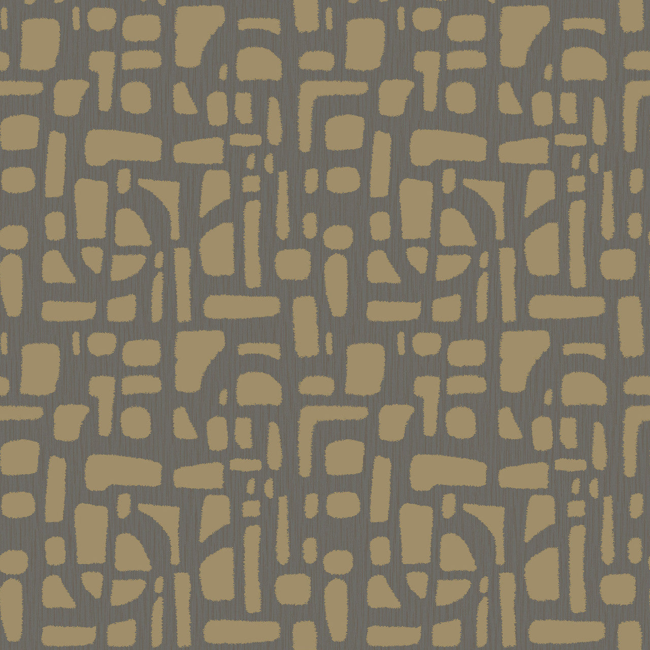 DWP0364-03 Chunky Geo Zen Gold Wallpaper By Galerie