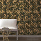 DWP0364-04 Chunky Geo Zen Rose Gold Wallpaper By Galerie