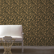 DWP0364-04 Chunky Geo Zen Rose Gold Wallpaper By Galerie
