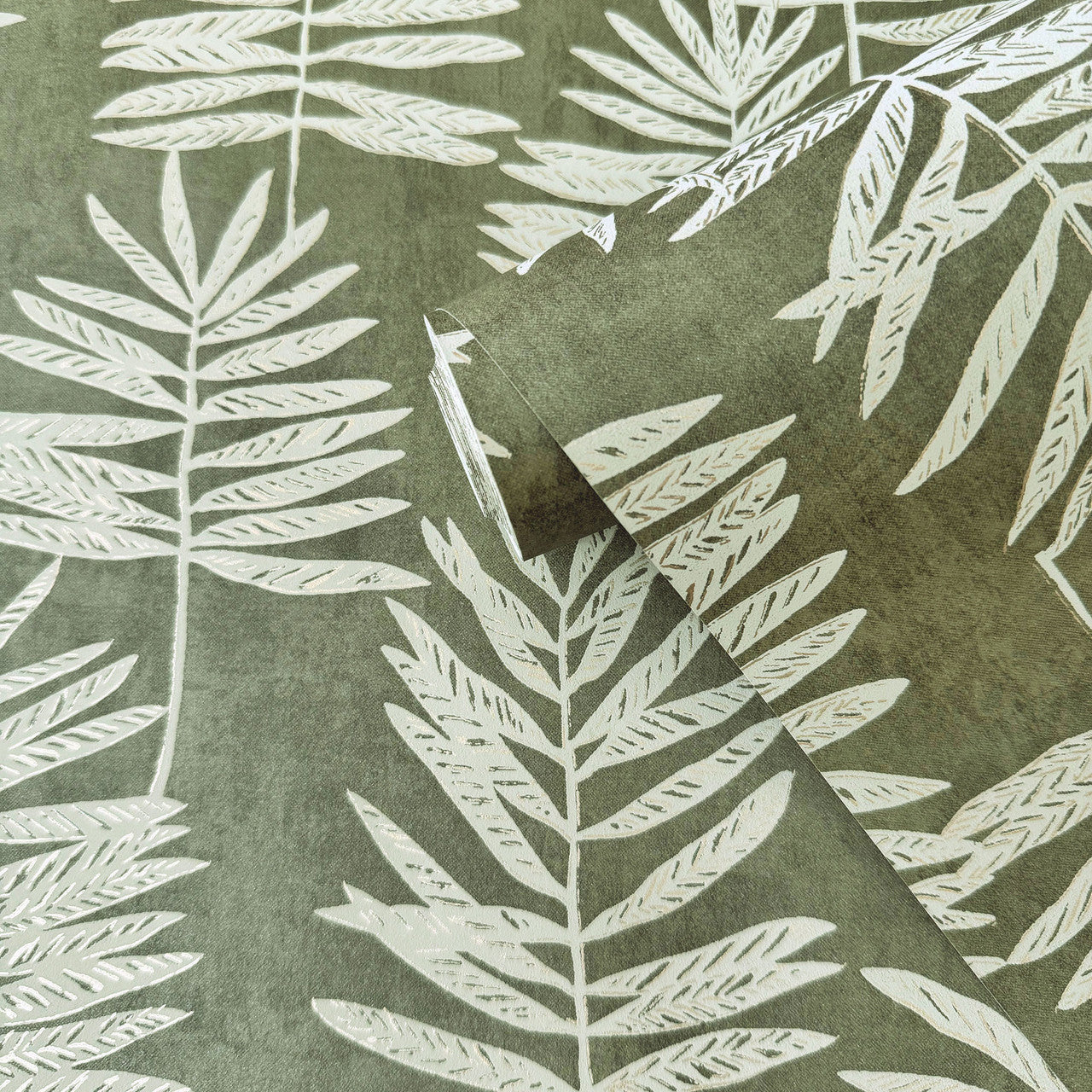 DWP0365-01 Tumbling Leaf Zen Green Wallpaper By Galerie