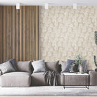 DWP0365-05 Tumbling Leaf Zen Silver Grey Wallpaper By Galerie