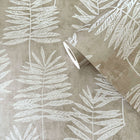 DWP0365-05 Tumbling Leaf Zen Silver Grey Wallpaper By Galerie