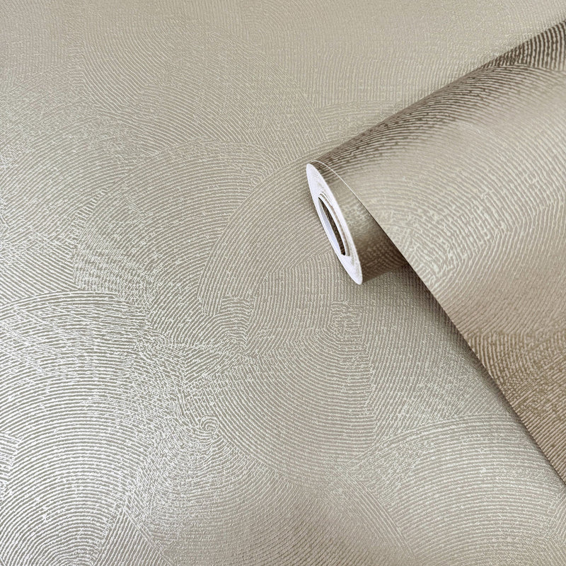 DWP0366-03 Plaster Fan Zen Beige Wallpaper By Galerie