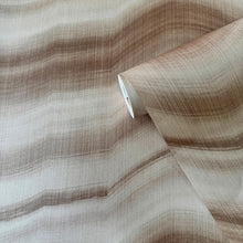 DWP0367-02 Cloudy Stripe Zen Bronze Brown Wallpaper By Galerie