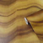 DWP0367-03 Cloudy Stripe Zen Gold Wallpaper By Galerie