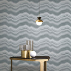 DWP0367-04 Cloudy Stripe Zen Silver Grey Wallpaper By Galerie